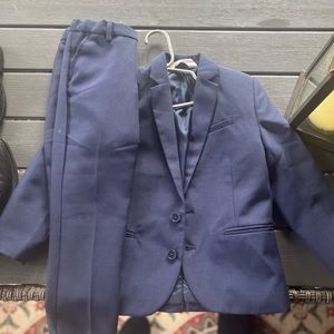 5t boys navy suit pants and matching jacket
